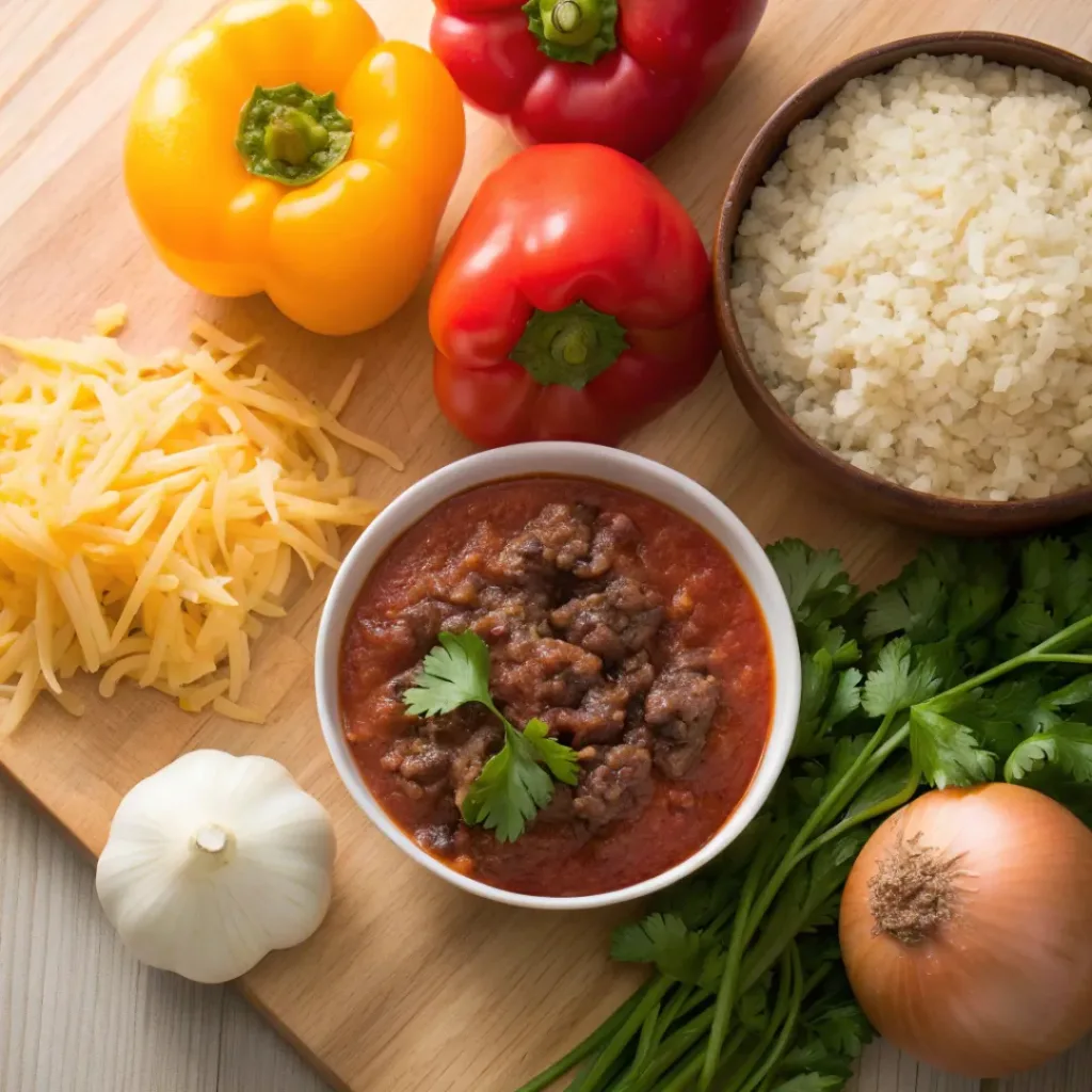 Stuffed Bell Peppers – Colorful, Hearty & Easy Family Dinner 6 Ingredients for classic stuffed bell peppers