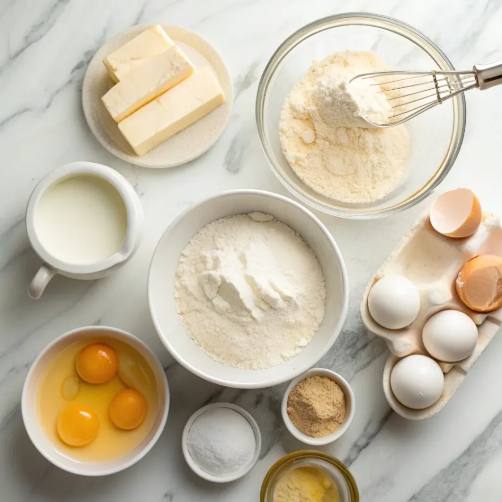 Easy Sugar Cookie Recipe – Soft, Chewy & Perfect Every Time 6 Baking ingredients for sugar cookies