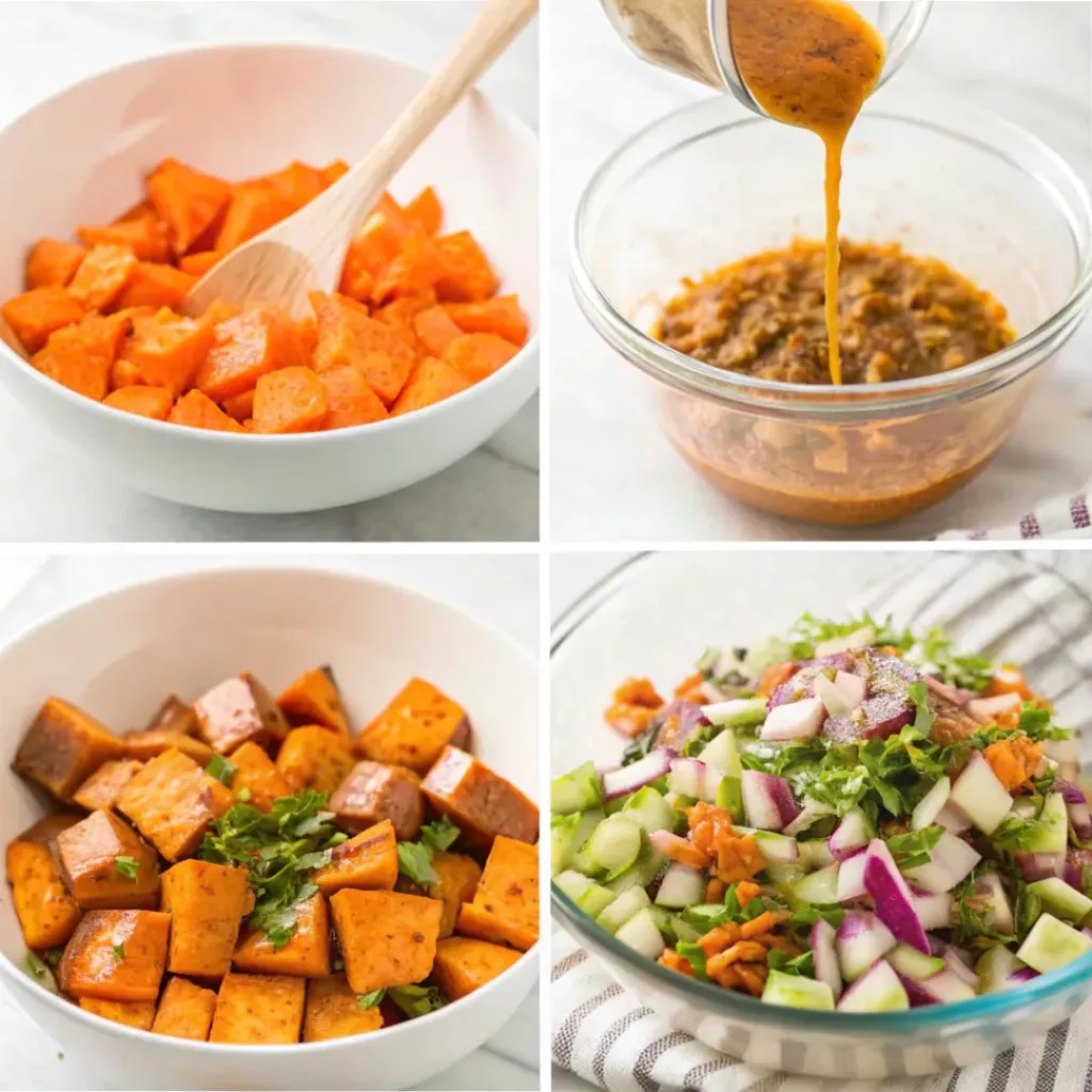 Easy Sweet Potato Salad Recipe for Any Occasion 7 Step-by-step process of making Sweet Potato Salad