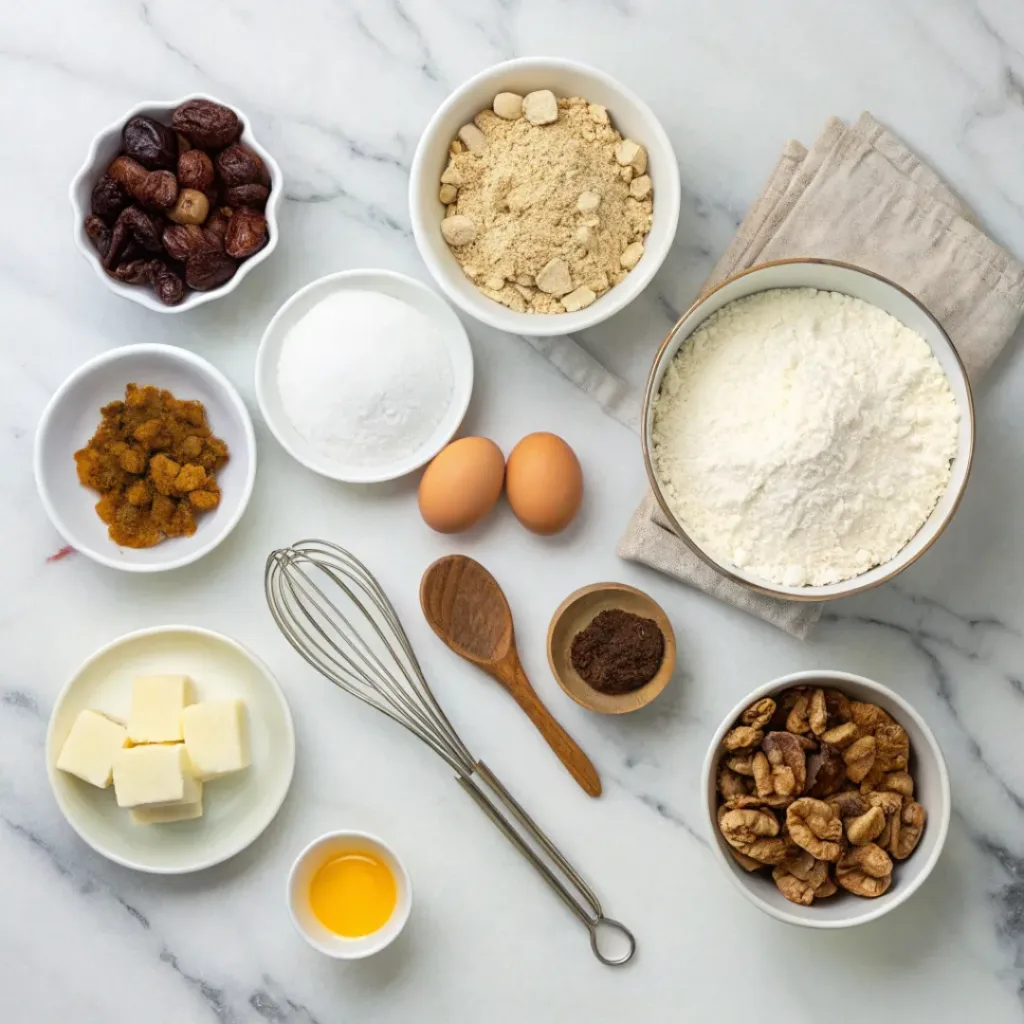 Tuscan Coffee Cake with Walnut-Date Filling 6 Ingredients for Tuscan coffee cake