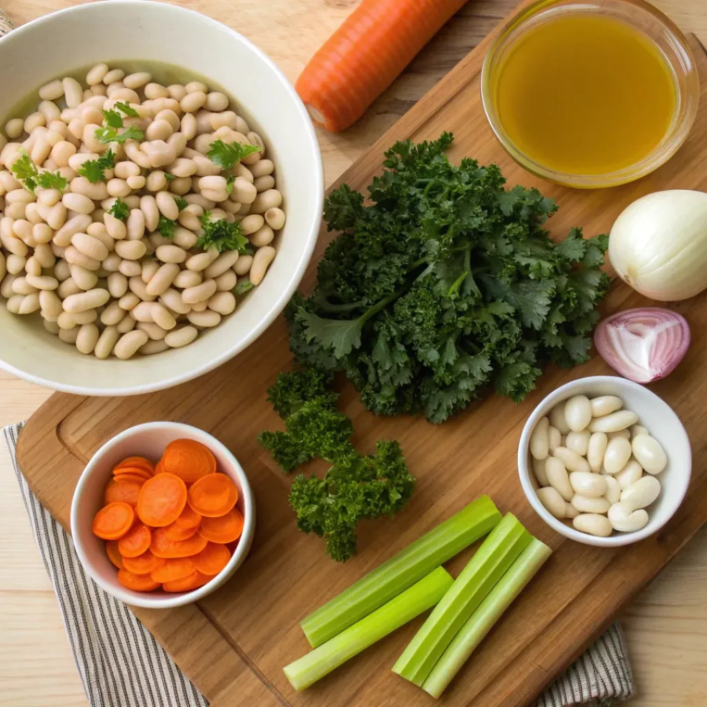 Tuscan White Bean and Kale Soup – Healthy & Hearty 6 Ingredients for Tuscan white bean and kale soup