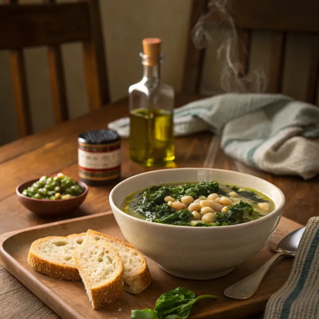 Tuscan White Bean and Kale Soup – Healthy & Hearty 8 Tuscan white bean and kale soup with bread