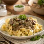 Old Fashioned Beef Stroganoff – Creamy Comfort Classic 9 Classic beef stroganoff with creamy mushroom sauce over noodles