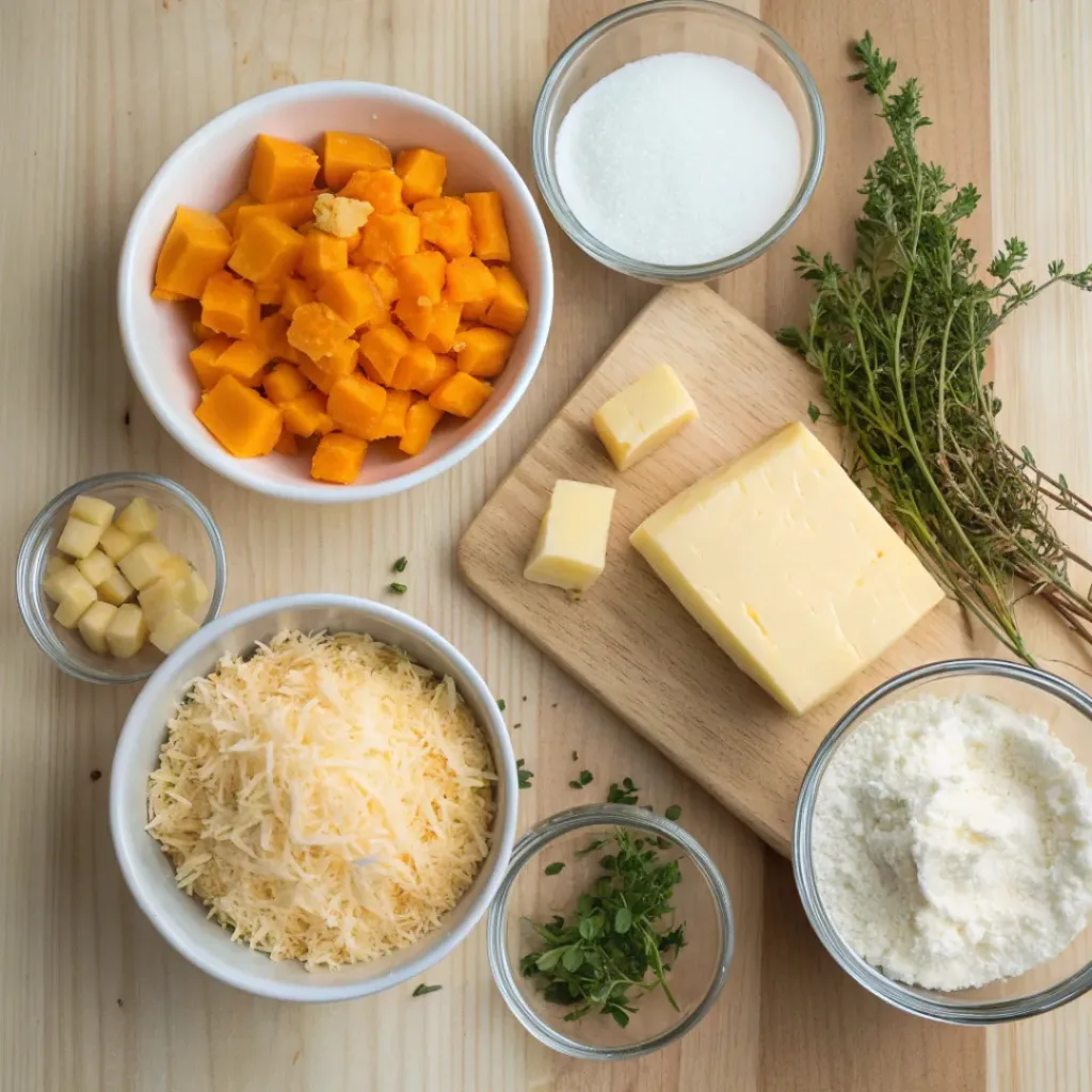 Creamy Butternut Squash Casserole 6 Ingredients for cheesy butternut squash casserole