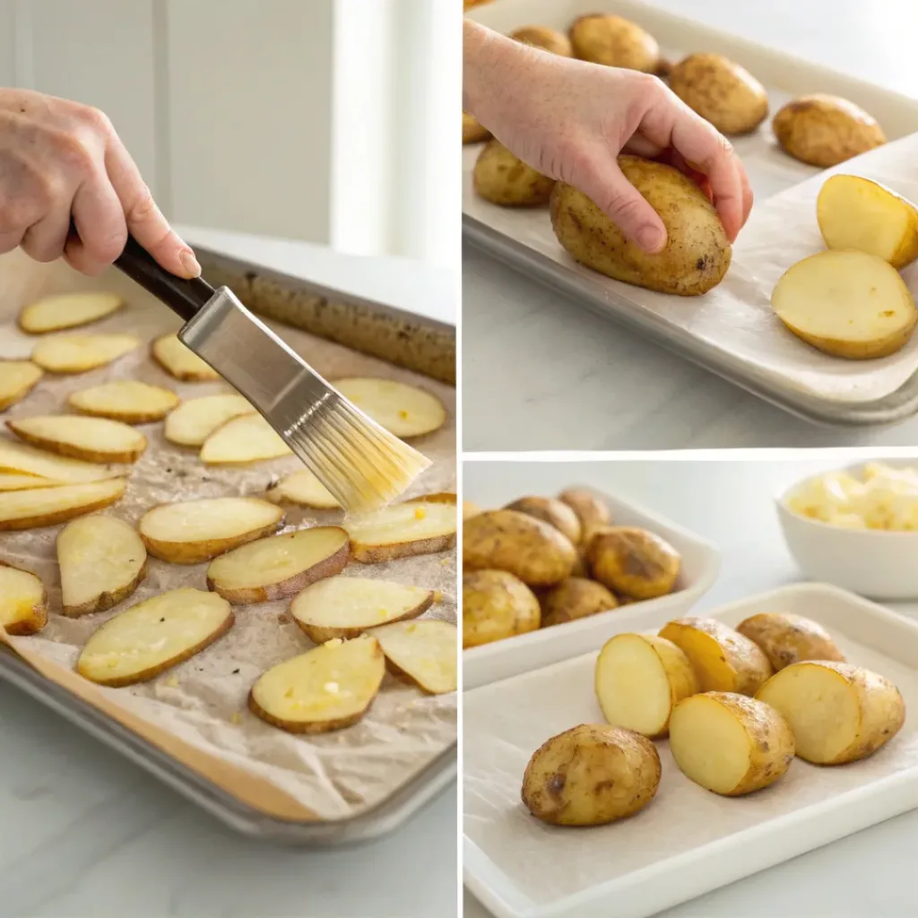 Hasselback Potatoes – Crispy Edges, Soft Centers 7 Step-by-step process of making Hasselback potatoes