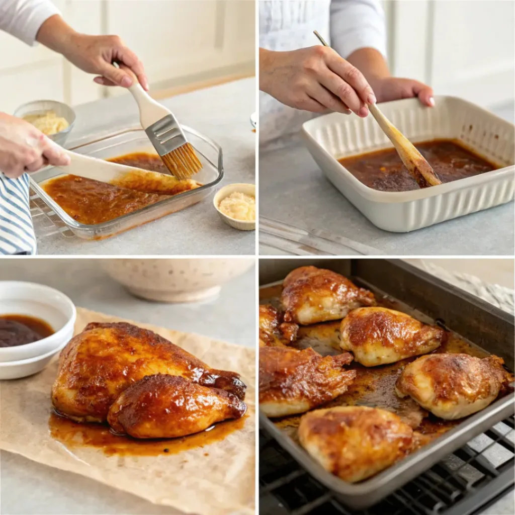 Pineapple Glazed Chicken – Perfect Weeknight Meal 7 Step-by-step process of preparing pineapple glazed chicken
