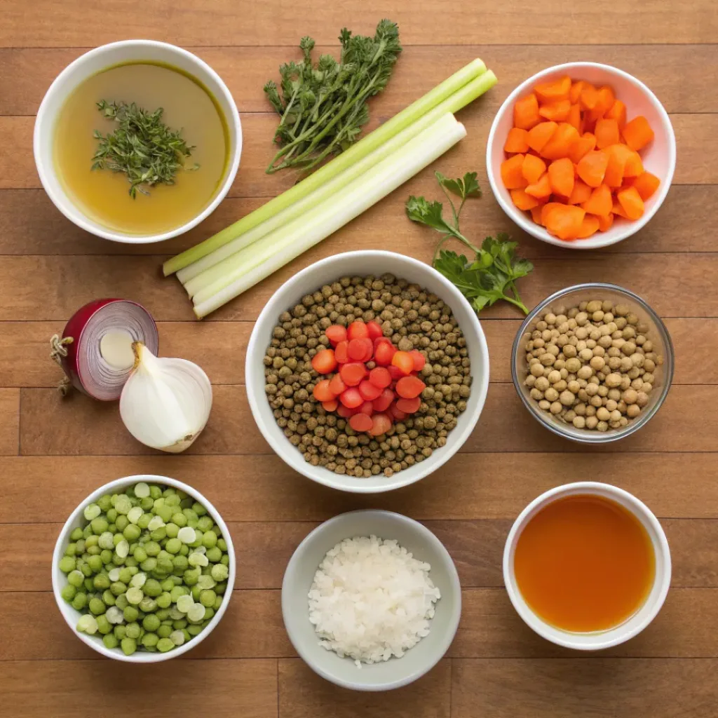 Rustic Vegetable and Lentil Stew 6 Ingredients for Vegetable and Lentil Stew