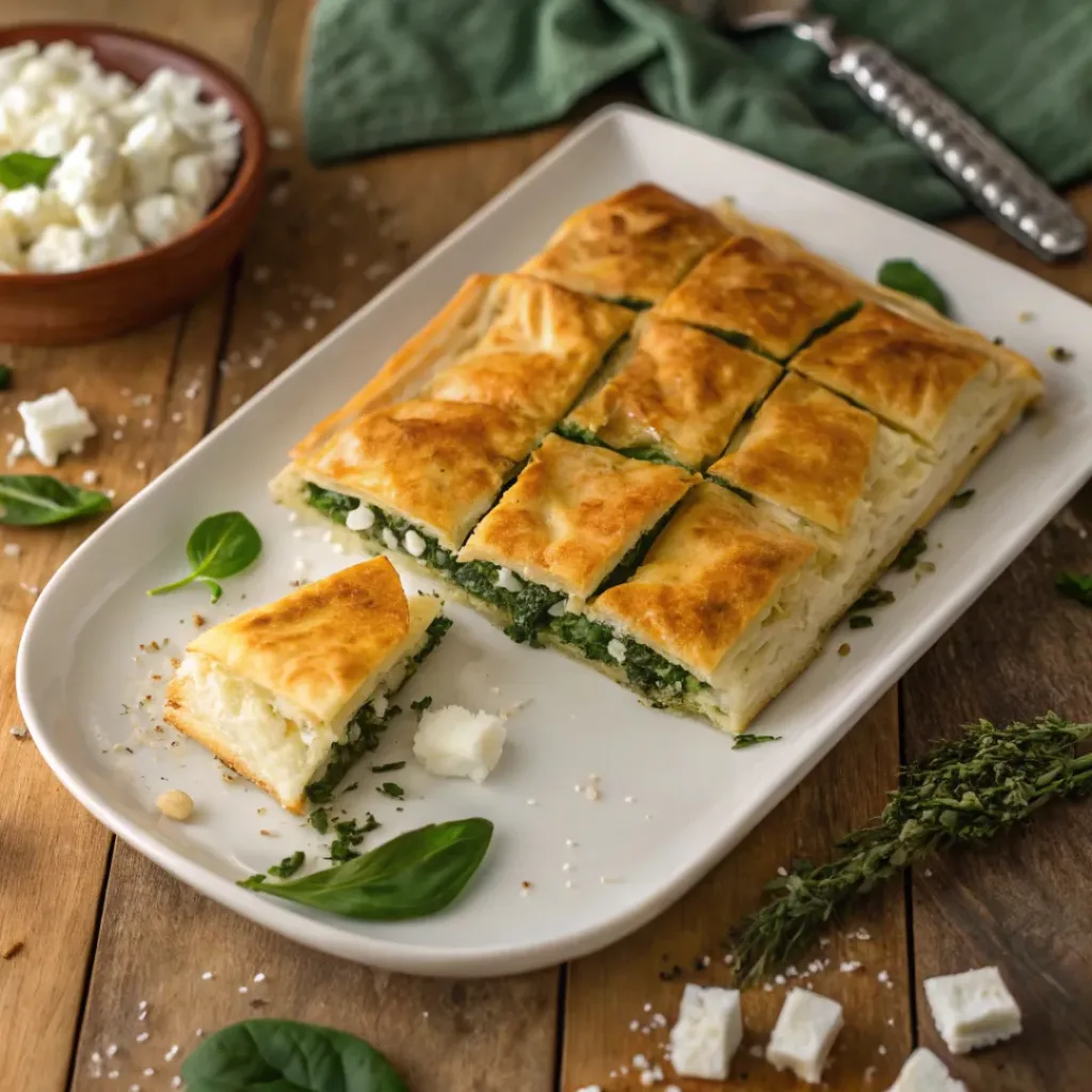 Home 11 Homemade Spinach Feta Pie with Phyllo Crust