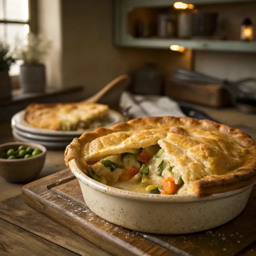 Home 13 Creamy Vegetable Pot Pie with Flaky Crust