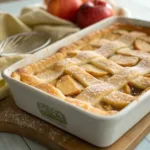 Flaky apple slab pie with juicy spiced filling
