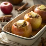 Baked apples filled with cinnamon and brown sugar