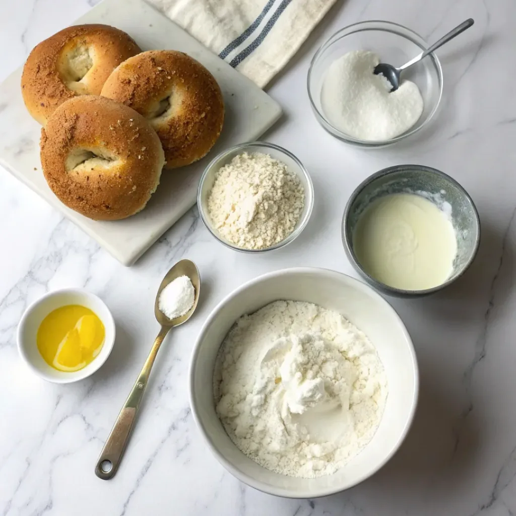 Ingredients for 3 Ingredient Bagels