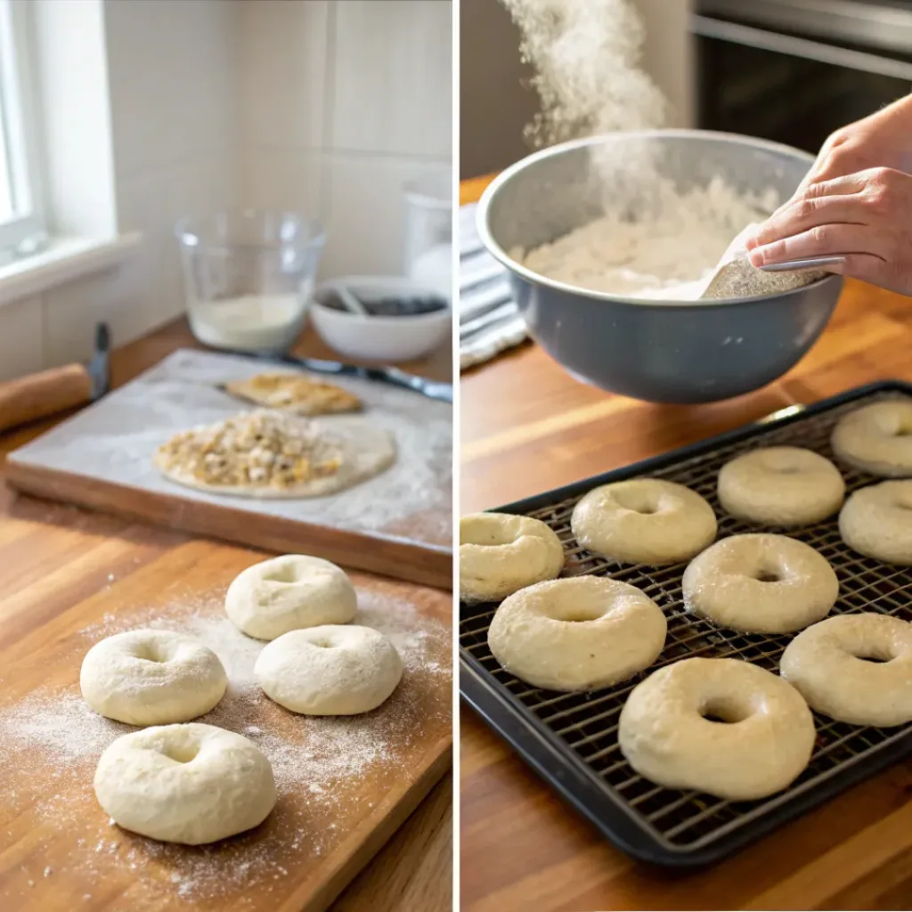 Step-by-step 3 Ingredient Bagels process