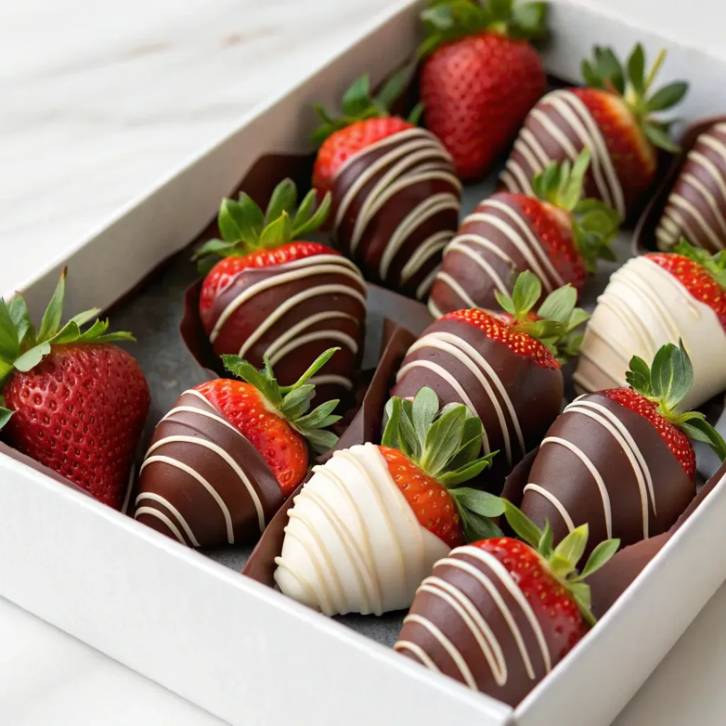 Served Chocolate Covered Strawberries