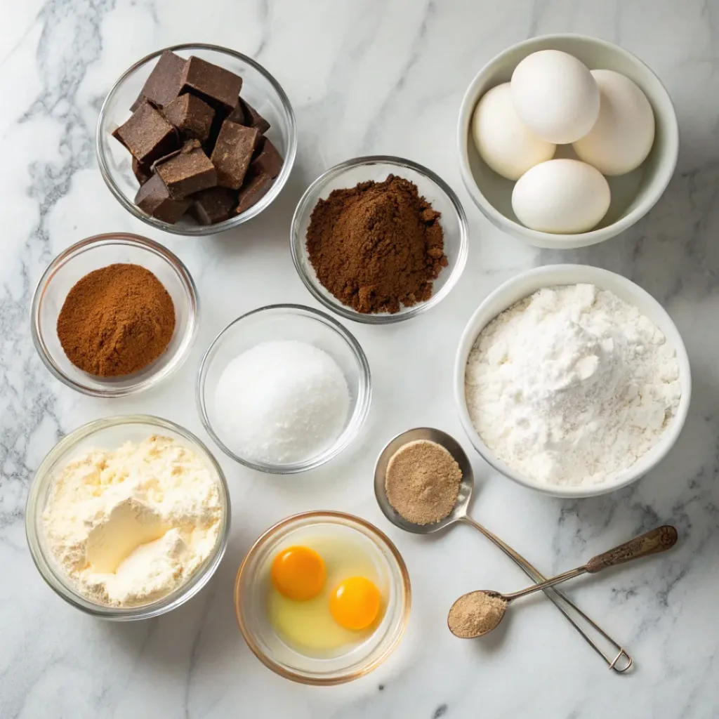 Classic Whoopie Pies – Soft, Creamy Bakery-Style Treat 6 Classic Whoopie Pies ingredients flat lay