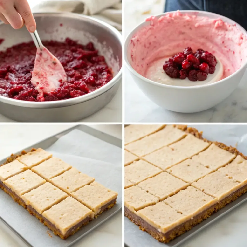 Cranberry Curd Bars – Tangy, Sweet & Buttery Dessert 7 Step-by-step Cranberry Curd Bars