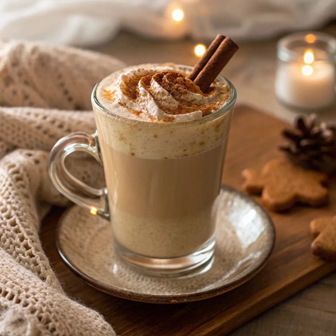 Served Homemade Gingerbread Latte
