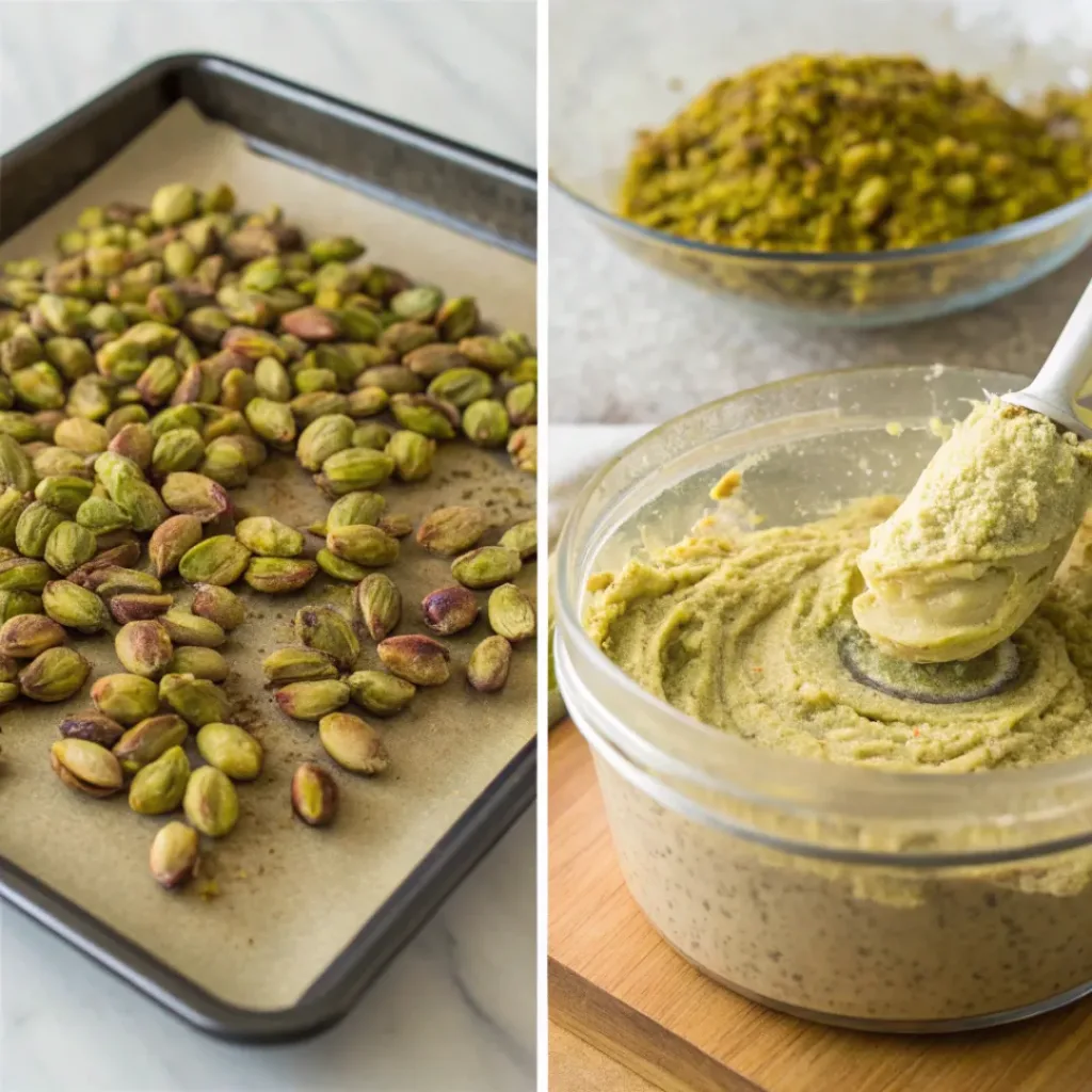 Homemade Pistachio Butter – Creamy, Natural & Flavor-Packed 7 Homemade pistachio butter ingredients flat lay