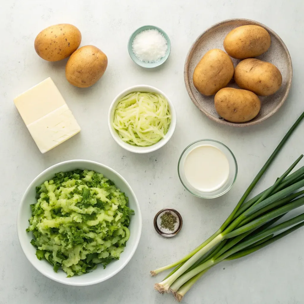 Ingredients for Irish Colcannon