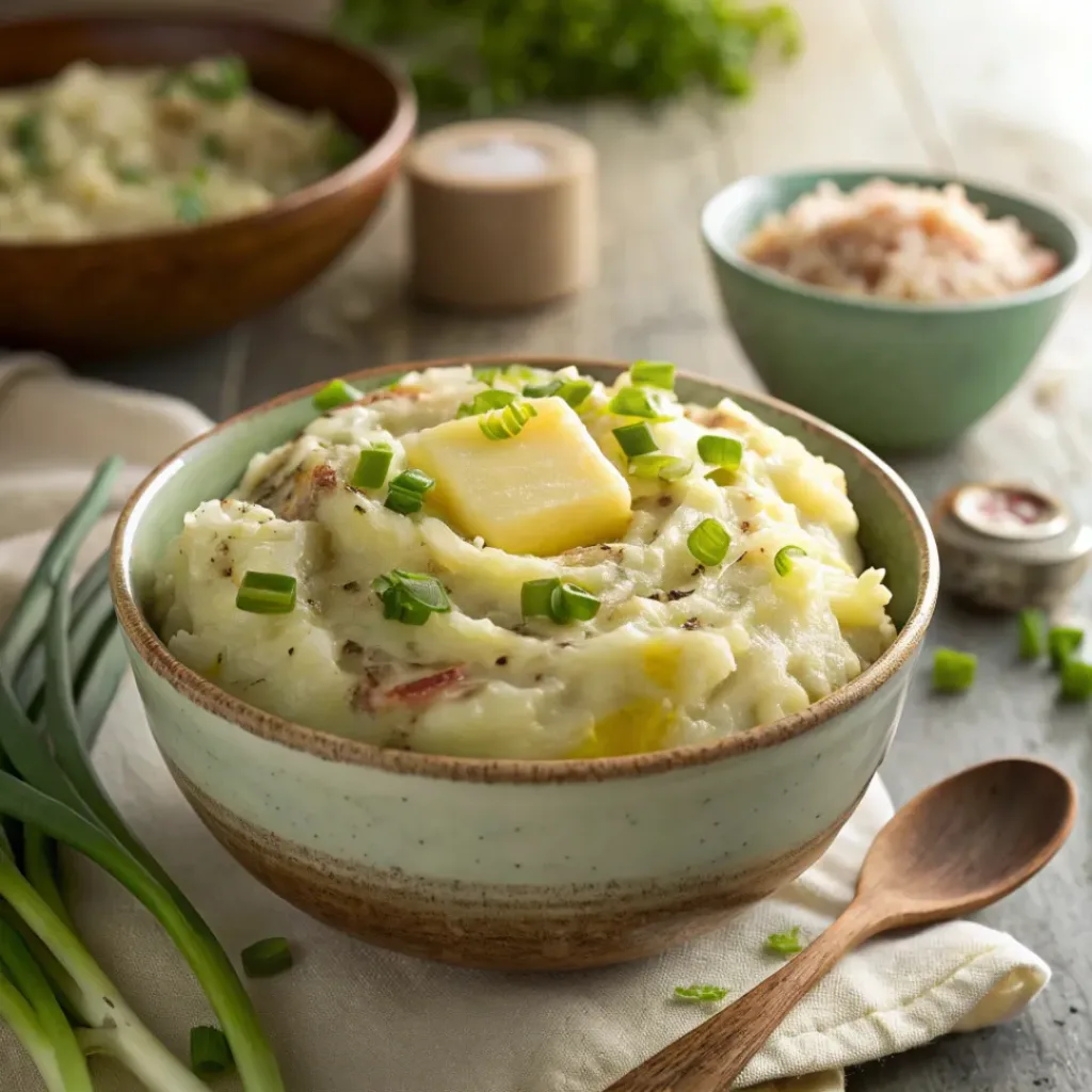 Irish colcannon ready to serve