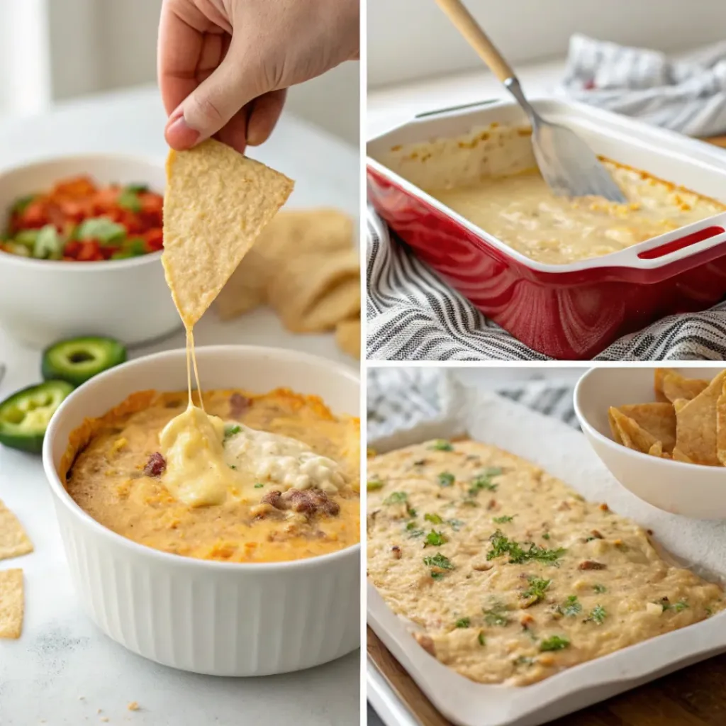 Step-by-step jalapeño popper dip process