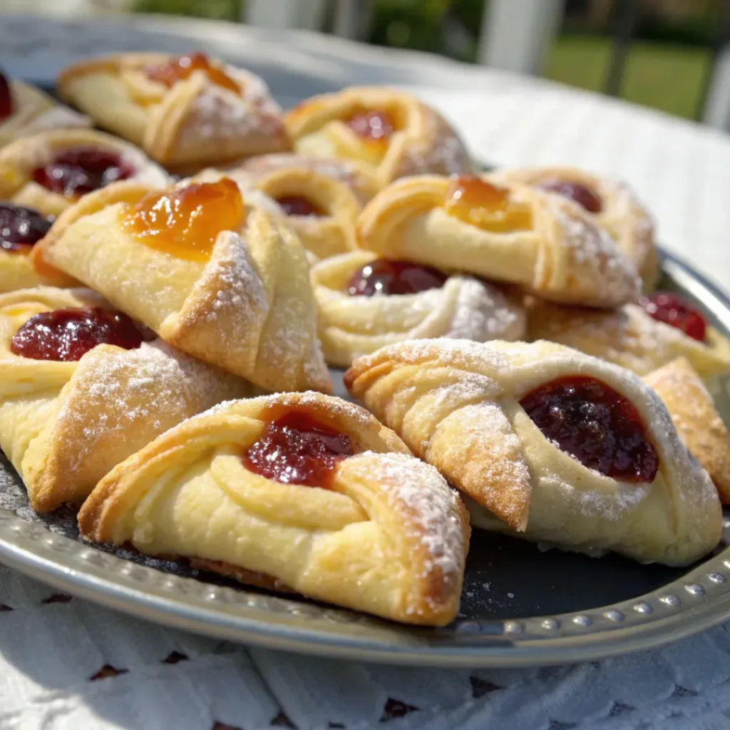 Kolacky Cookies on a plate
