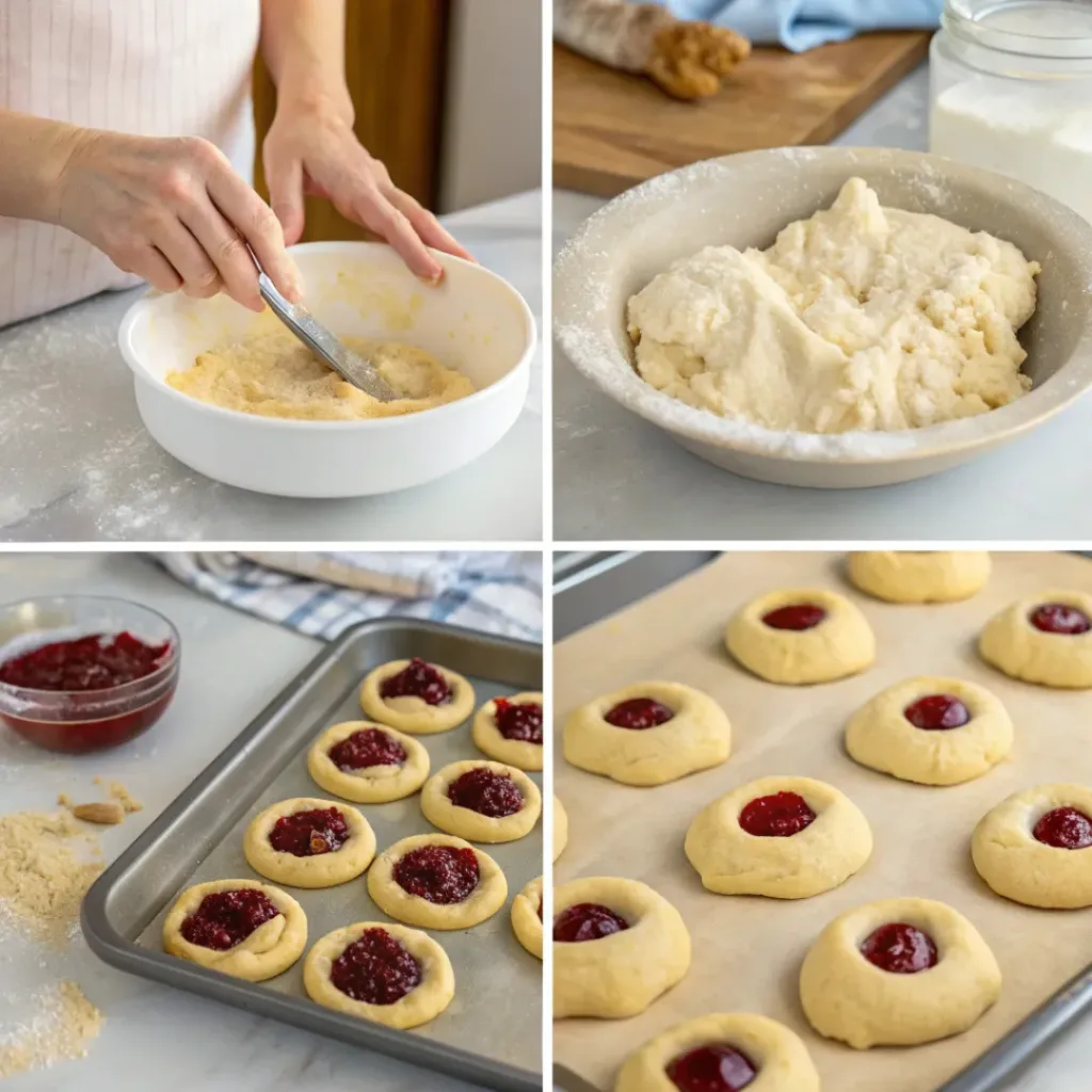 Step-by-step Kolacky Cookies