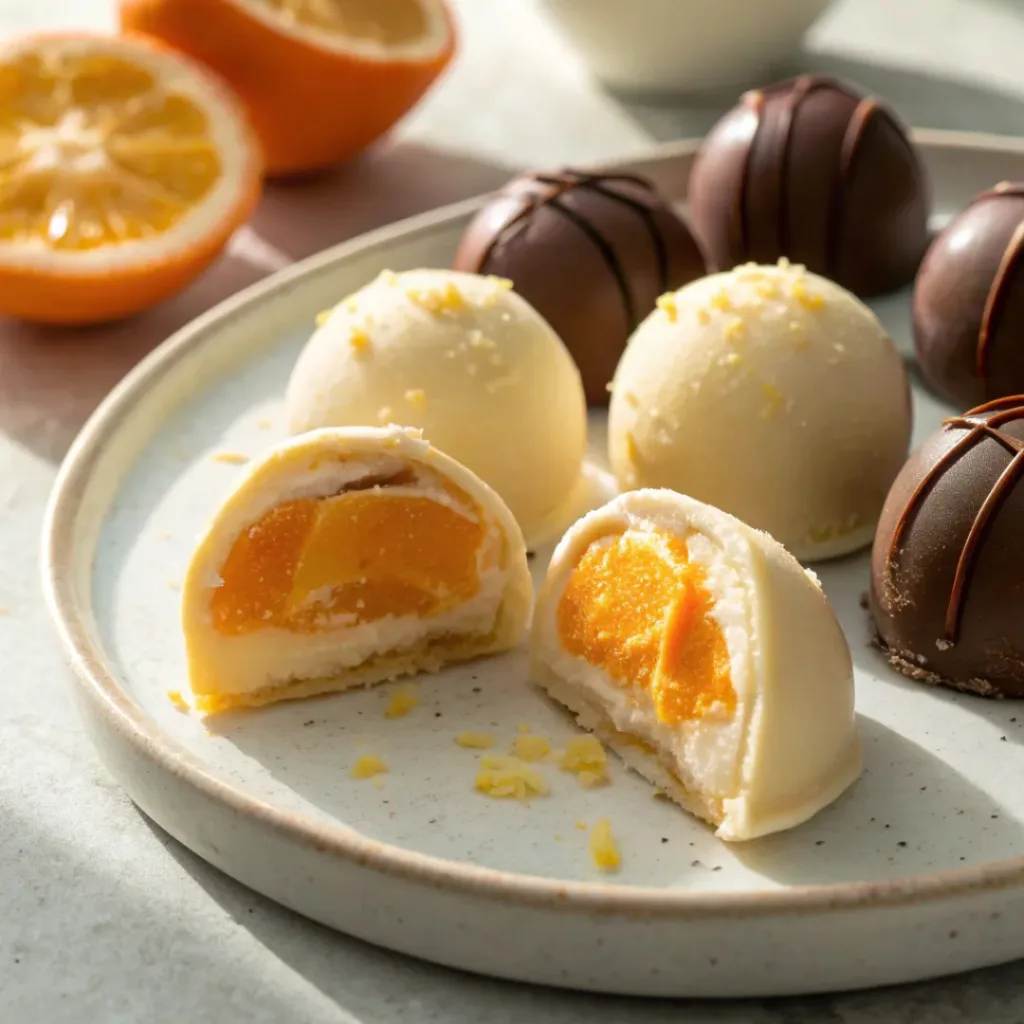 Sweet Orange Creamsicle Truffles – Creamy Bite-Sized Treats 8 Served Orange Creamsicle Truffles