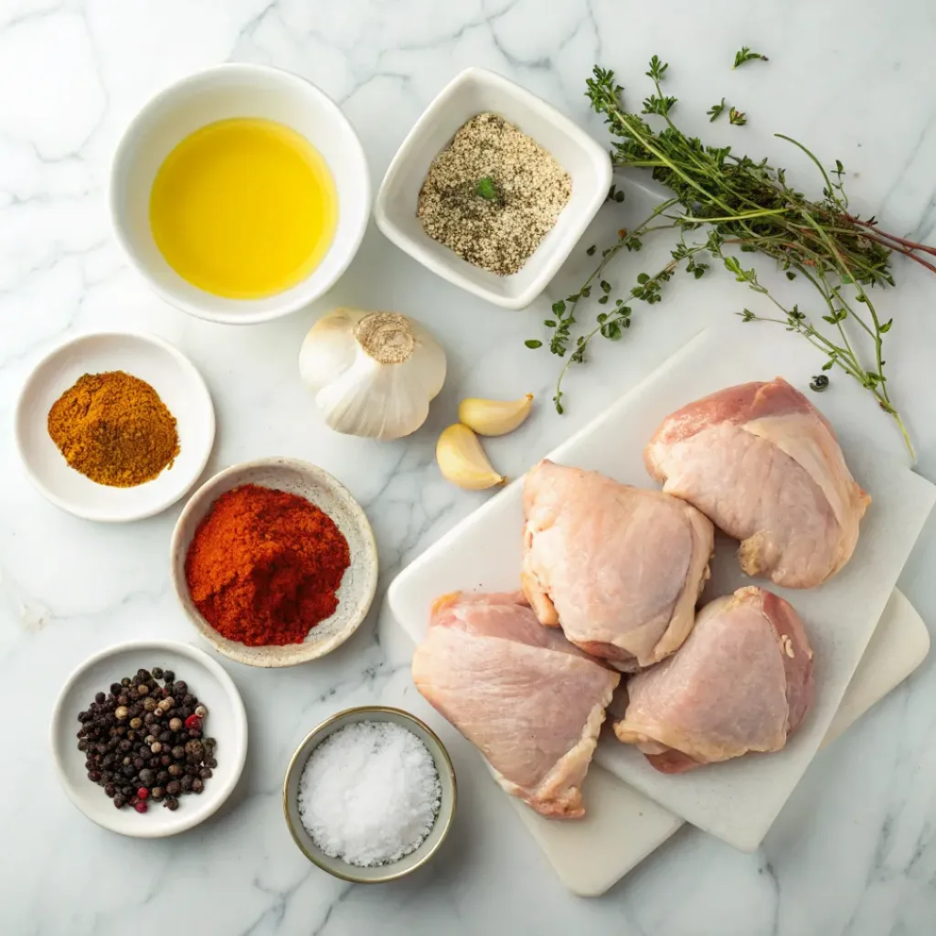Oven baked chicken thighs ingredients