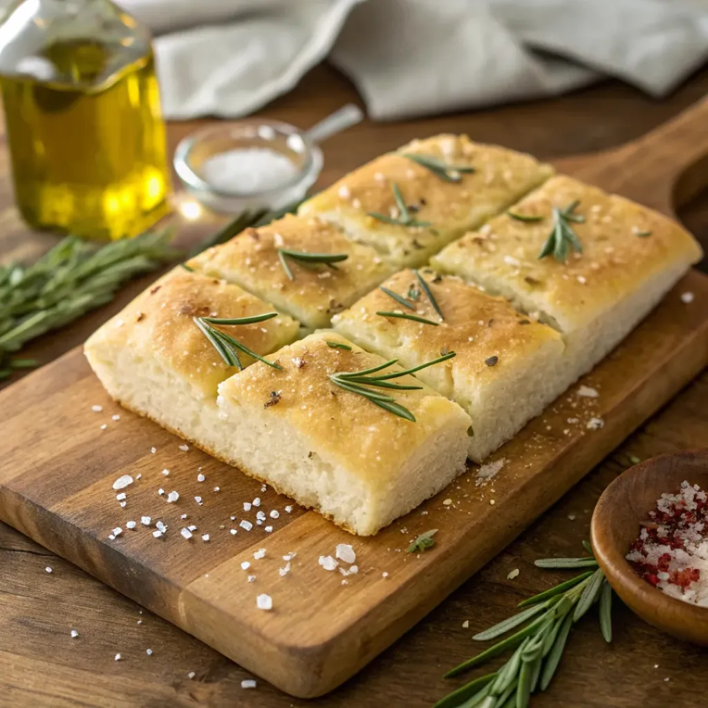 Sourdough discard focaccia bread