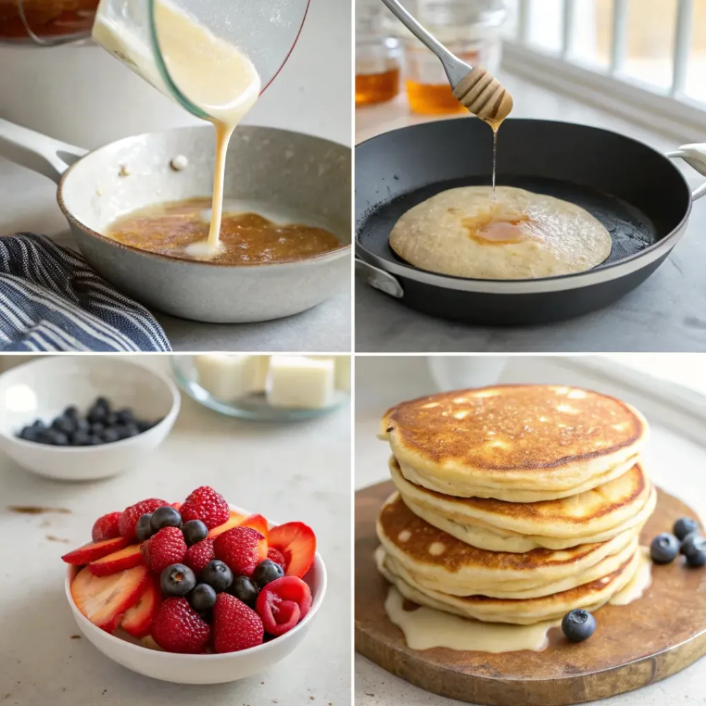 Step-by-step Sourdough Discard Pancakes process