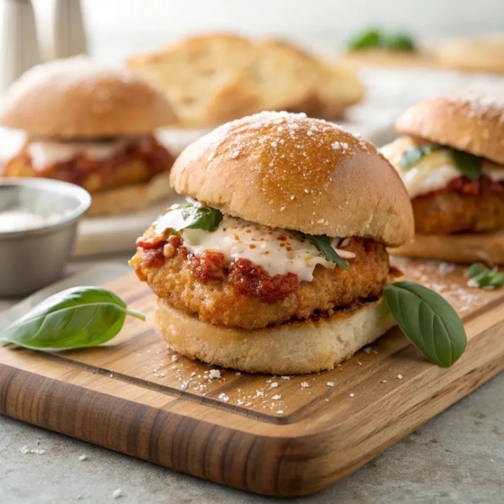 Chicken Parmesan Sliders – Cheesy, Savory Mini Sandwiches
