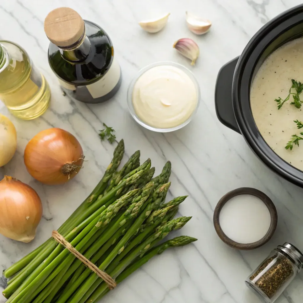 Crockpot Creamy Asparagus Soup – Easy & Comforting 6 Ingredients for Crockpot Creamy Asparagus Soup