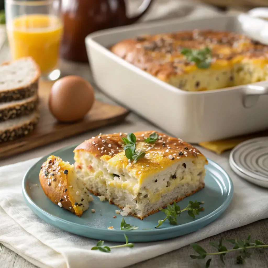 Everything Bagel Casserole – Savory, Cheesy, and Crowd-Pleasant 8 Step-by-step preparation of everything bagel casserole