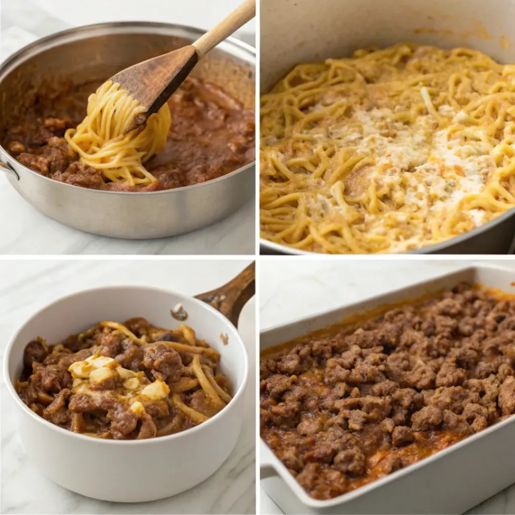 How to Make Cheesy Beef and Pasta Casserole
