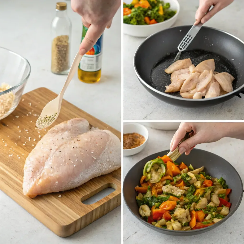 Ingredients for Skillet Chicken Fajitas