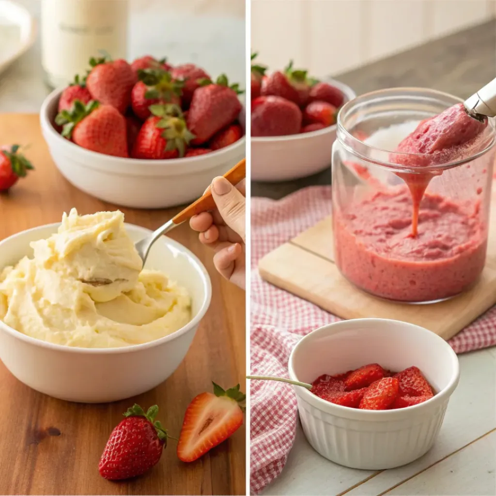Strawberry Butter – Sweet Spread for Breakfast & Brunch 7 Steps of preparing strawberry butter