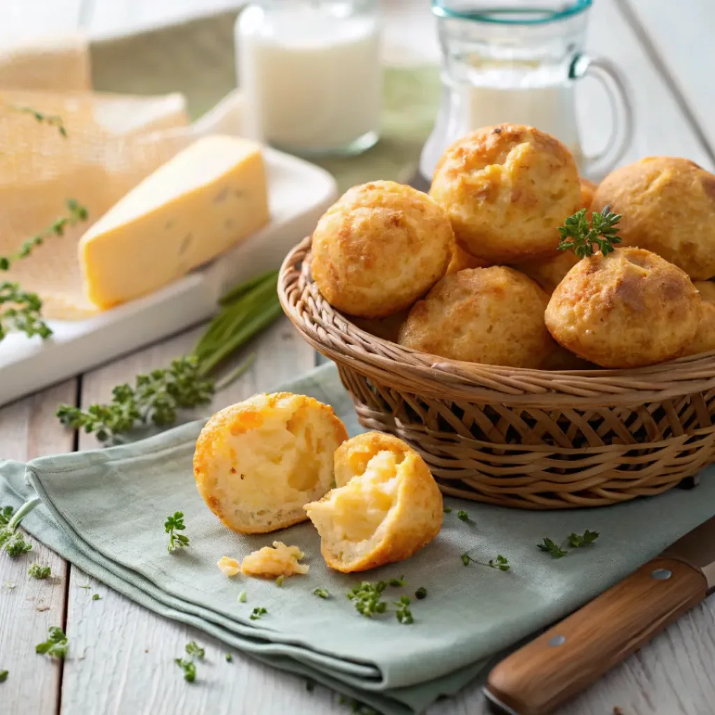 Irish cheese puffs ready to serve