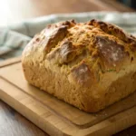 Freshly baked Irish soda bread loaf