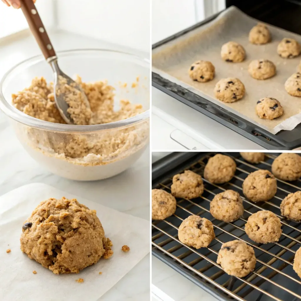 Crunchy Muesli Oat Cookies 7 Step-by-step muesli oat cookies