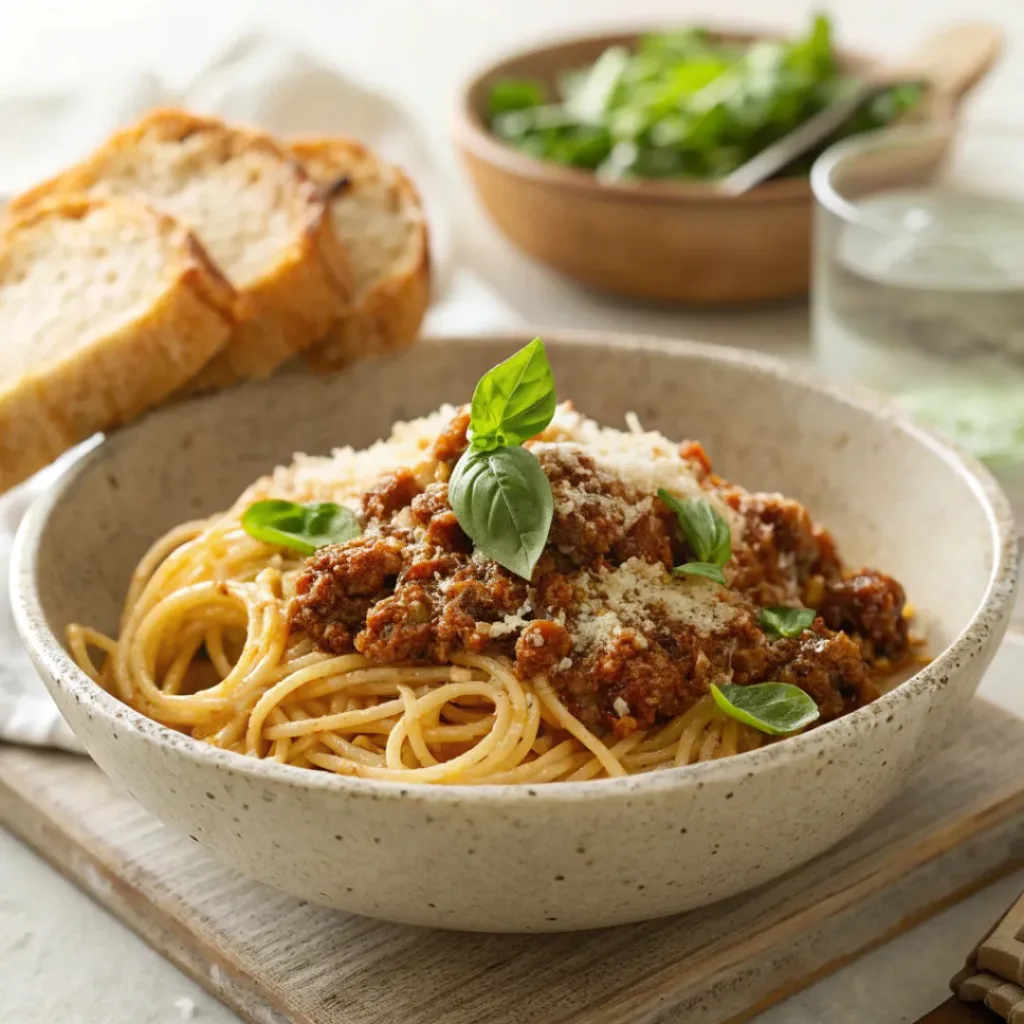 Classic Spaghetti Bolognese Ready to Serve