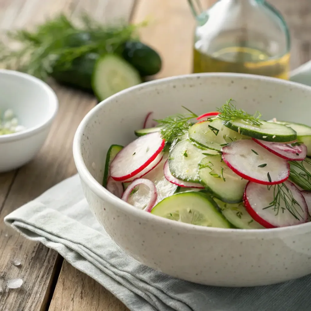 Cucumber Radish Salad – Crisp, Fresh & Easy