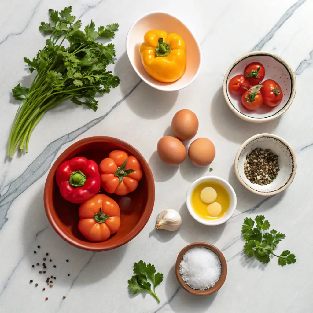 Ingredients for Traditional Shakshuka