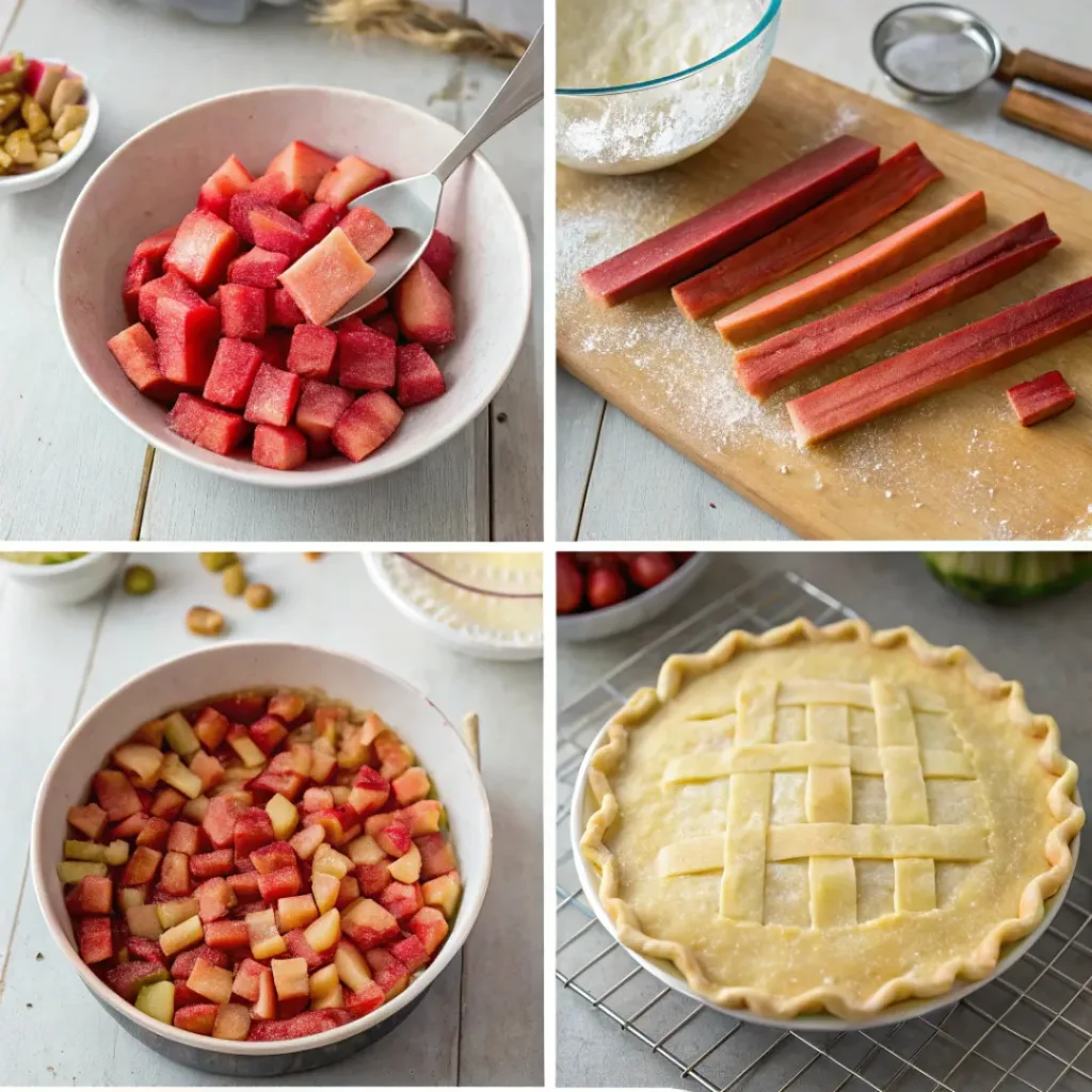 Rhubarb Pie Step-by-Step
