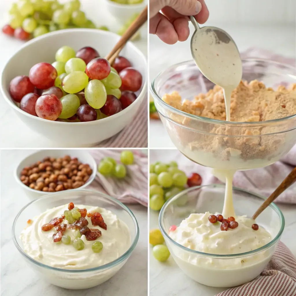 How to Make Creamy Grape Salad