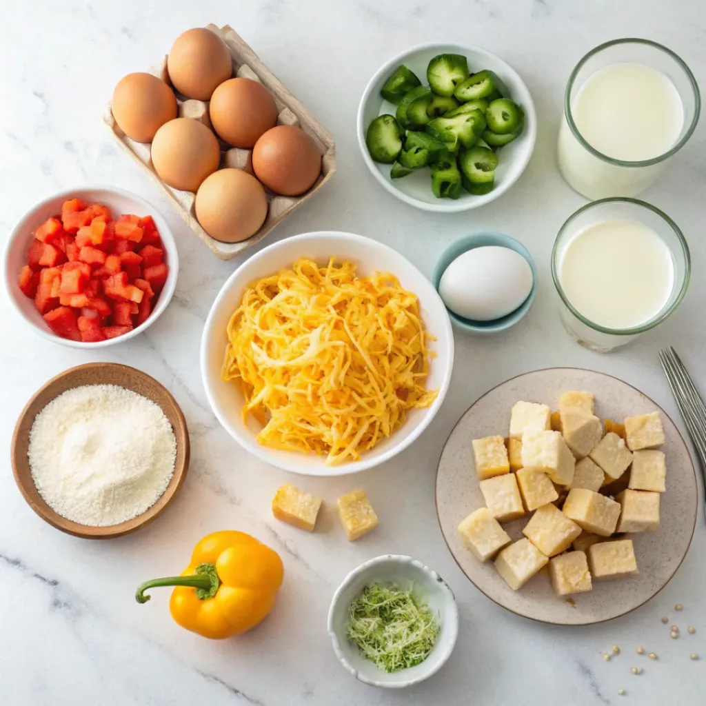 Ingredients for Amish Breakfast Casserole