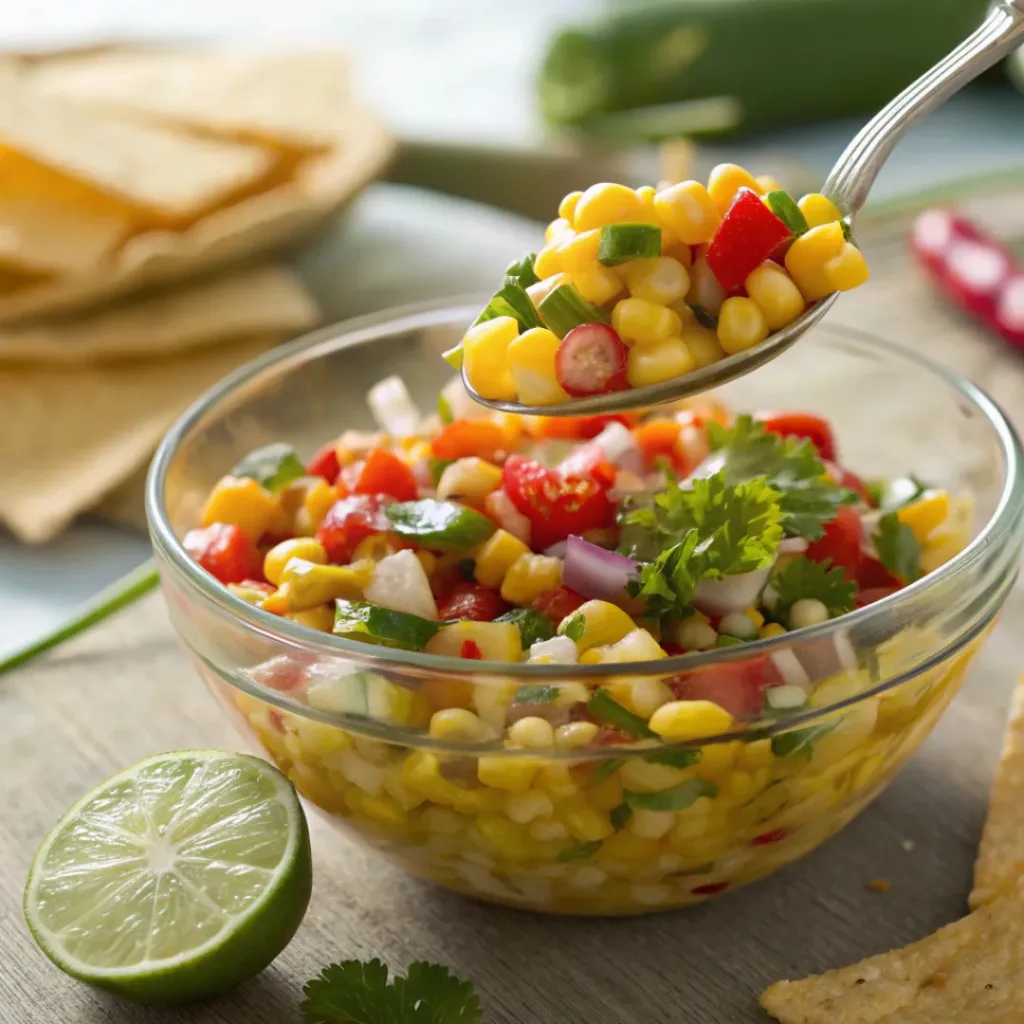Fresh Summer Corn Salsa – Bright, Crunchy & Zesty No-Cook Salsa