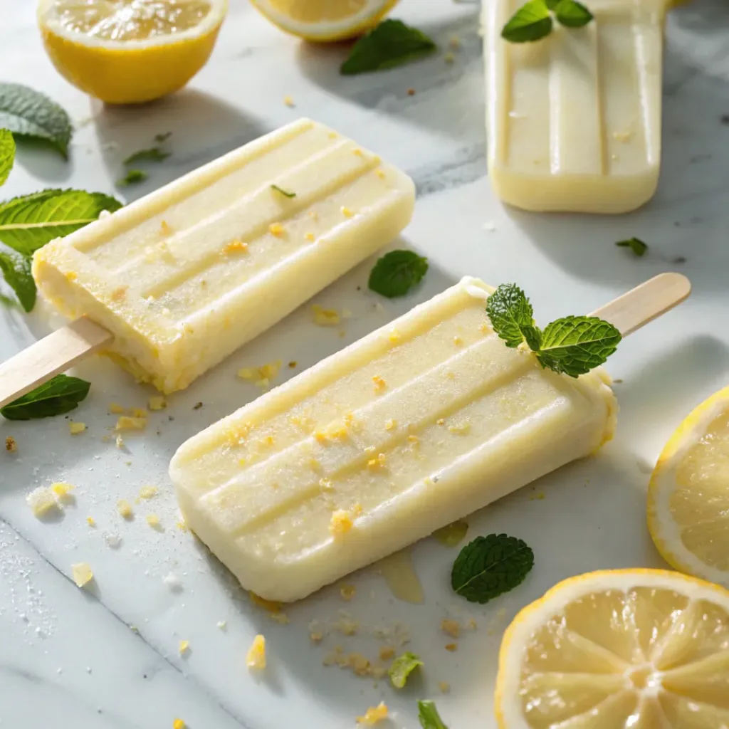 Lemon Yogurt Popsicles – Creamy, Tangy & Refreshing Frozen Treat