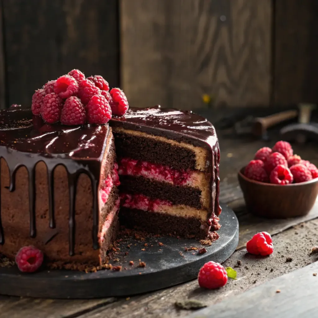 chocolate raspberry cake recipe easy homemade