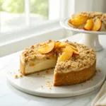 sour cream peach cake recipe moist easy homemade